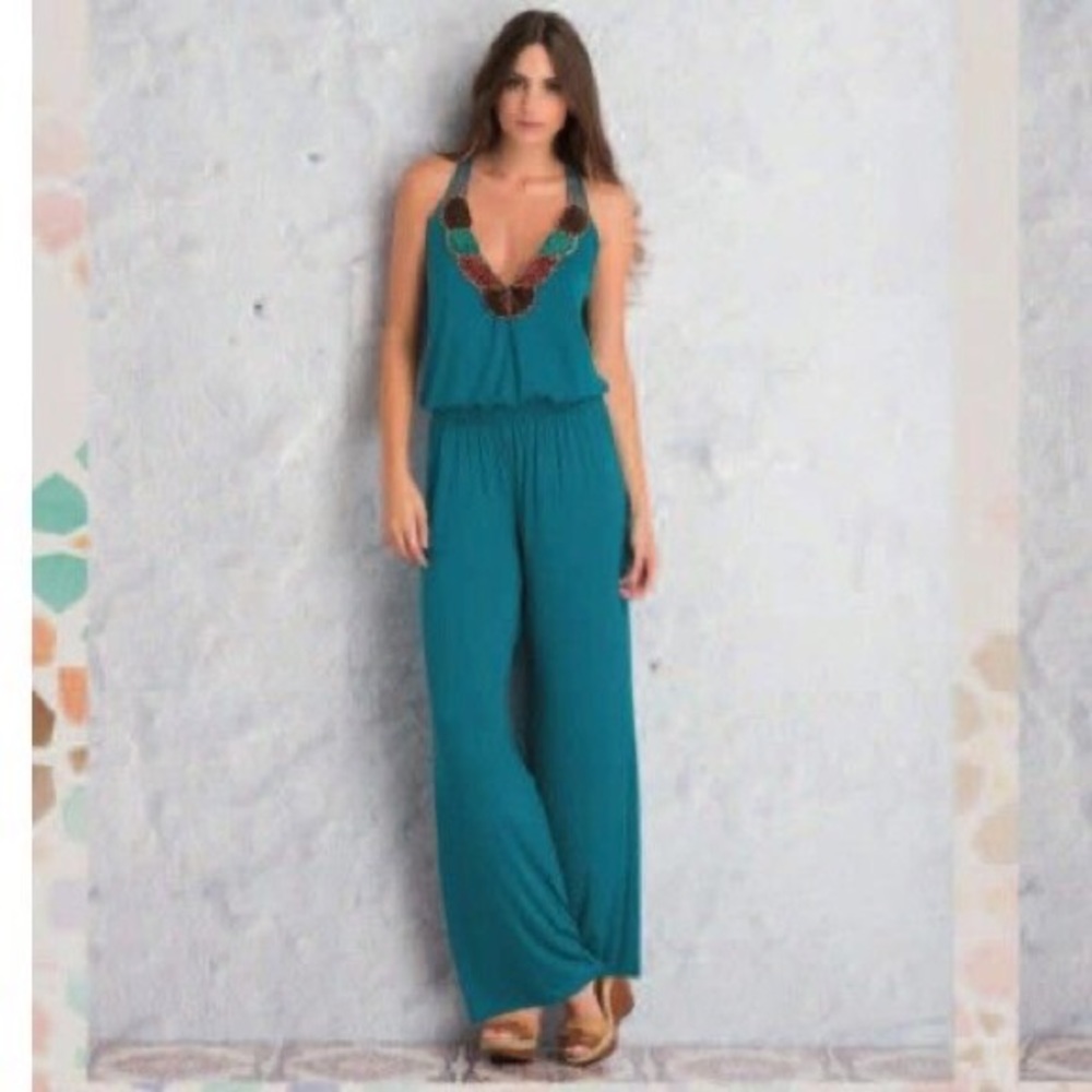 Anthropologie Saha Auror Swim Coverup Jumpsuit